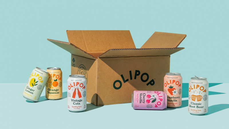 Редизайн газированного напитка Olipop от Break Maiden (США)
