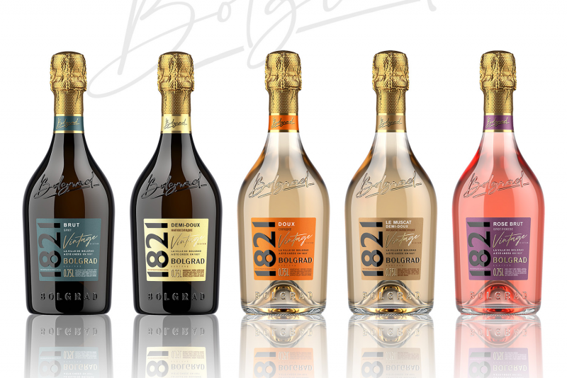 В Shumi Love Design разработали дизайн упаковки игристых вин 1821 Vintage Bolgrad